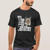 Cat Dad The Catfather Cute Siamese Cat Father Kitt Tシャツ (正面)