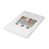 Cat Dad Vintage Funny Snack Dealer Shirt Design_1 バスマット (アングル)