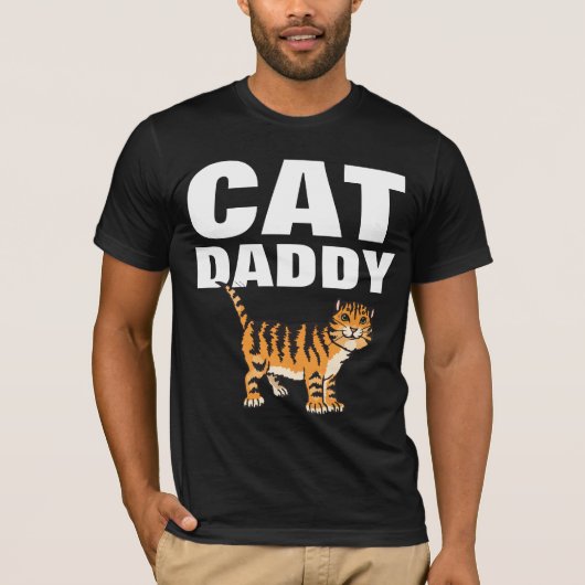CAT DADDYパパTシャツ、Tシャツ Tシャツ (正面)