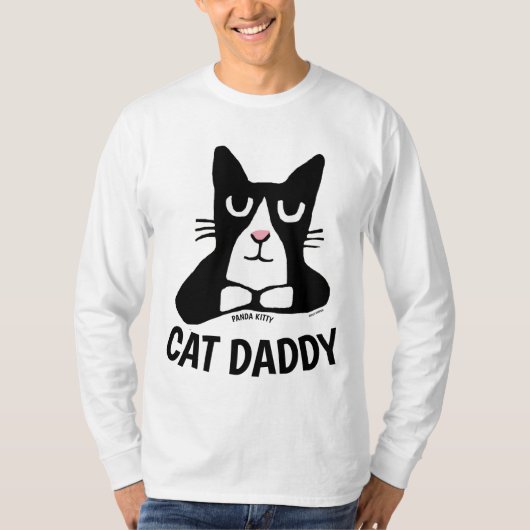 CAT DADDYパンダ子猫Tシャツ Tシャツ (正面)