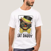 CAT DADDY (パパ)メンズTシャツ Tシャツ (正面)