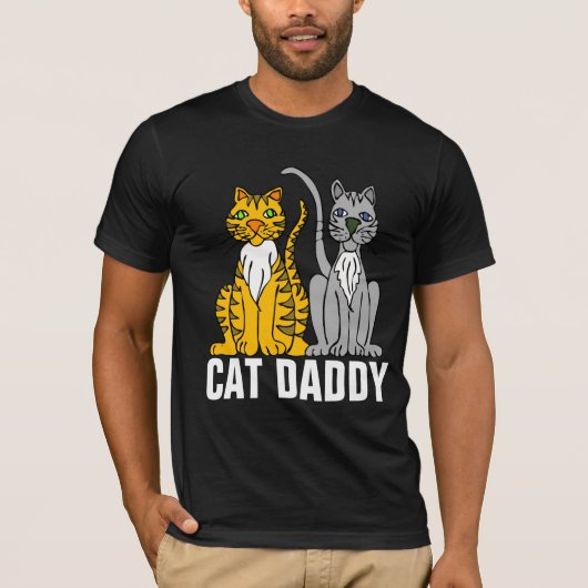 CAT DADDY BLACK Tシャツティー Tシャツ (正面)