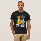 CAT DADDY BLACK Tシャツティー Tシャツ (正面フル)