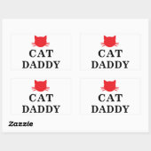 Cat Daddy Rectangleステッカー 長方形シール (シート)