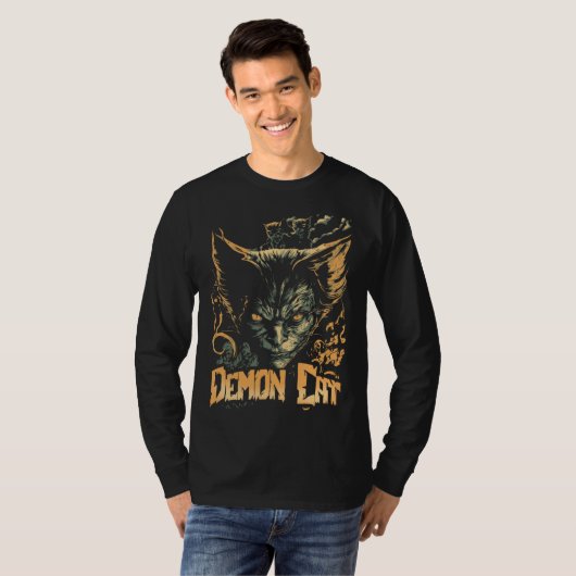 Cat Demon Cat Evil Sinister Kitty Tシャツ (正面フル)