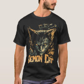 Cat Demon Cat Evil Sinister Kitty Tシャツ (正面)
