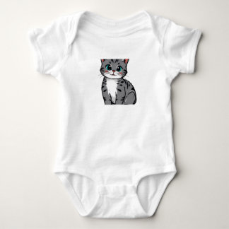 Cat design ベビーボディスーツ