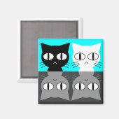 cat dirty clean dishwasher magnet マグネット (正面/裏面)