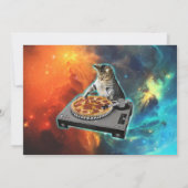 Cat djディスクジョッキーのサウンドテーブル 招待状 (裏面)