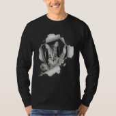 Cat Dj Torn Cloth Tシャツ (正面)