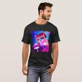 Cat DJ Vaporwave Eutitic Men Boys Girls Women A Tシャツ (正面フル)