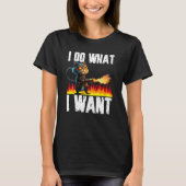Cat Do What I want for Men Women Tシャツ (正面)