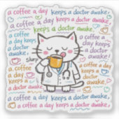 cat doctor stickers シール (正面)