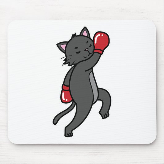 Cat Doesボクシング マウスパッド (正面)