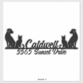 Cat & Dogメールボックパーソナライズされたス シール (シート)