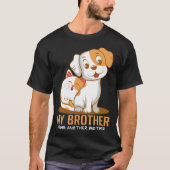 Cat Dog Brother  Animal Tシャツ (正面)