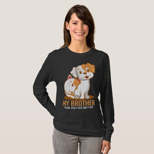 Cat Dog Brother  Animal Tシャツ (正面フル)