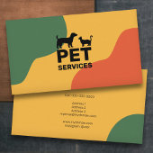 Cat & Dog - Pet Servicesカラー 名刺