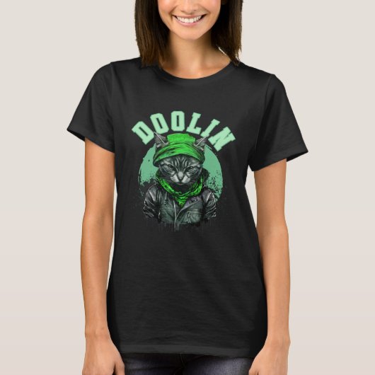 Cat Doolin Irish Saint Patrick s Day Ireland Tシャツ (正面)