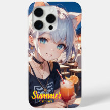 cat ears summer  Girl iPhone / iPad ケース