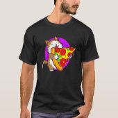Cat Eating Pizza Cat And Pizza  1 Tシャツ (正面)