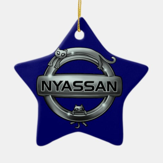 cat emblem 2 セラミックオーナメント (正面)