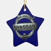 cat emblem 2 セラミックオーナメント (左)