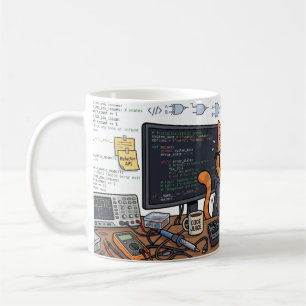 Cat.exeクラッシュデバッグマグ コーヒーマグカップ