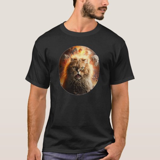 Cat Explosion Kitten Villain for of Cats Animals Tシャツ (正面)