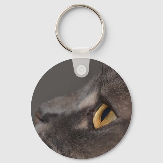 Cat Eye-Macro by Shirley Taylor キーホルダー (正面)