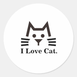 Cat-Face ラウンドシール