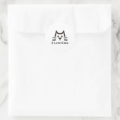 Cat-Face ラウンドシール (バッグ)