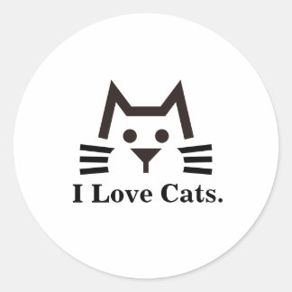 Cat-Face ラウンドシール