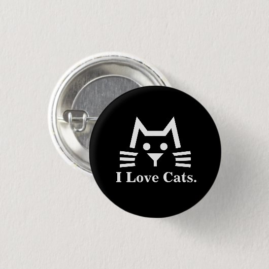 Cat-FaceBK 缶バッジ (正面&裏面)