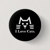 Cat-FaceBK 缶バッジ (正面)