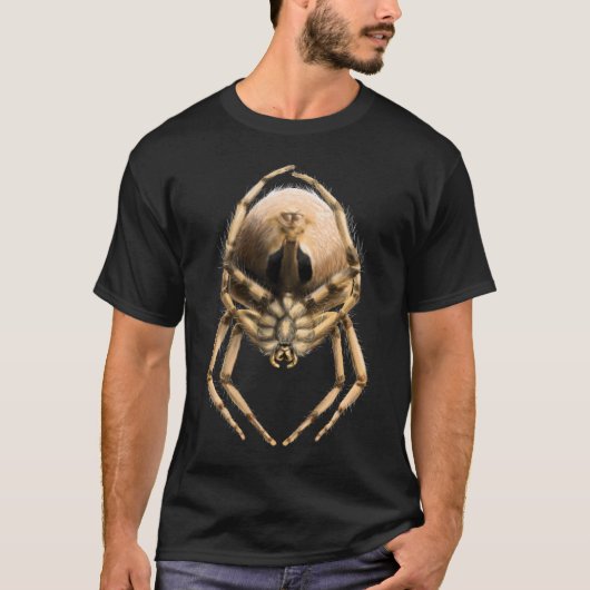 Cat-Faced Orb Weaver Spider T-shirt Tシャツ (正面)