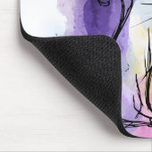 Cat Family Sketch Home Office Mousepad Gift マウスパッド (コーナー)