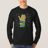 Cat fans Book Cat Bookworm Reading fans Tシャツ (正面)