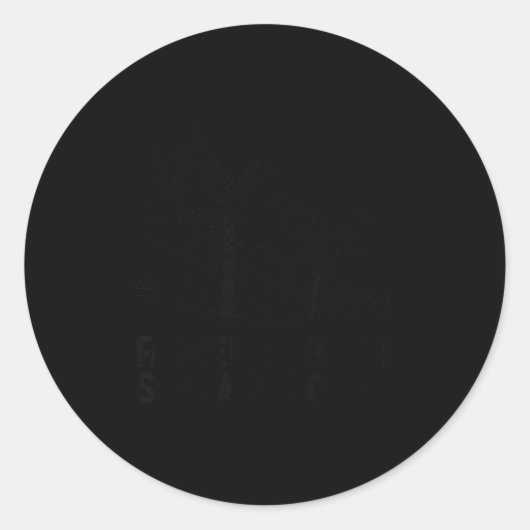 Cat Father I Am But Skin And Bones  ラウンドシール (正面)