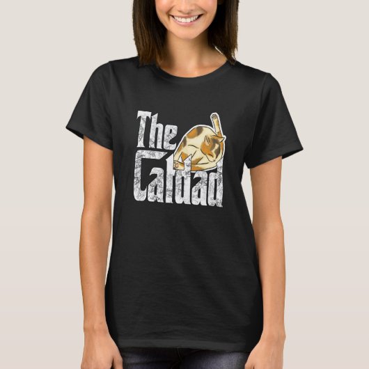 Cat Father The Catfather Crazy Cat Dad Papa Tシャツ (正面)