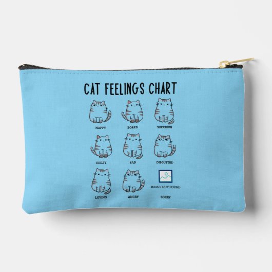 Cat Feelings Chart アクセサリーポーチ (裏面)