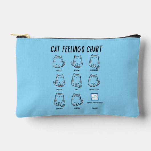 Cat Feelings Chart アクセサリーポーチ (正面)
