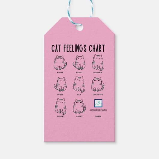 Cat Feelings Chart ギフトタグ (正面)