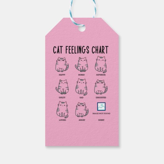 Cat Feelings Chart ギフトタグ (裏面)