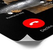 Cat Fih Calling Meme Funny Fish Cat Humor Gift Tee ポスター (角)