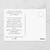 Cat Fish and Chipsパーティー（ロンドン語） ポストカード (裏面)