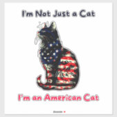 Cat Flag America シール (シート)