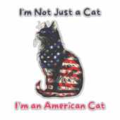 Cat Flag America シール (正面)