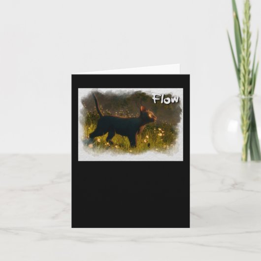 Cat Flow Animation Movie Sticker1  カード (正面)