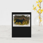 Cat Flow Animation Movie Sticker1  カード (黄色い花)